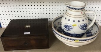 A Copeland blue and white transfer decorated 