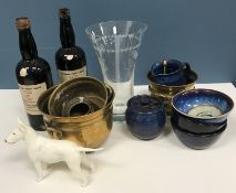 Two W & J Graham & Co vintage 1945 port bottles (bottled 1947) (N.B.