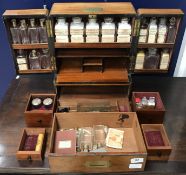 A Victorian domestic apothecary or medicine chest,