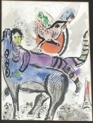 AFTER MARC CHAGALL “La vache bleue”, chr