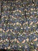 Four pairs of curtains by Morris & Co in 