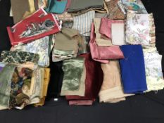 A box containing a large quantity of vintage furnishing trims,
