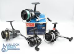 4x Daiwa fixed spool and spinning reels features a No 760 fixed spool reel made in Japan with