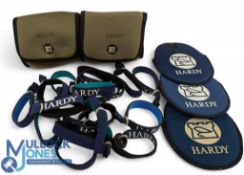 Hardy Neoprene Rell Bags, Spool Tenders, 5 assorted reel cases, and 18 reel tenders,