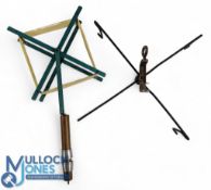 Hardy Bros Line Dryer with C Clamp fitting, stamped Hardy, with a unbranded line dryer metal and