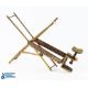 Farlows brass and iron line dryer - collapsible handle, missing winding handle - Image 2 of 2