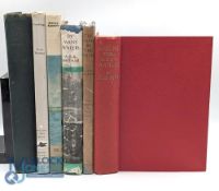 6x Period Fishing Books, to include The Enterprising Angler W A Adamson 1950 signed copy, fair