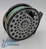 Hardy LRH lightweight alloy trout fly reel with heavy duty U shaped line guide, smooth alloy foot,