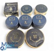 Hardy Bro Fishing Reel Cases, a selection of smaller reel cases, plus an empty Marksman spool box,