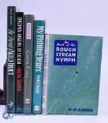 5x Books on Fishing - All H/B - The Pursuit of Wild Trout 1991 Mike Weaver, Specimen Angling by