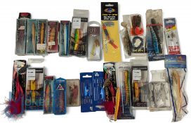Fishing Tackle, Predator lures, plugs Jelly lures, all boxed or carded with makers of Warbird,