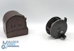 Charles Farlow & Co Maker, 191 The Strand, London, alloy reel, 3 1/4