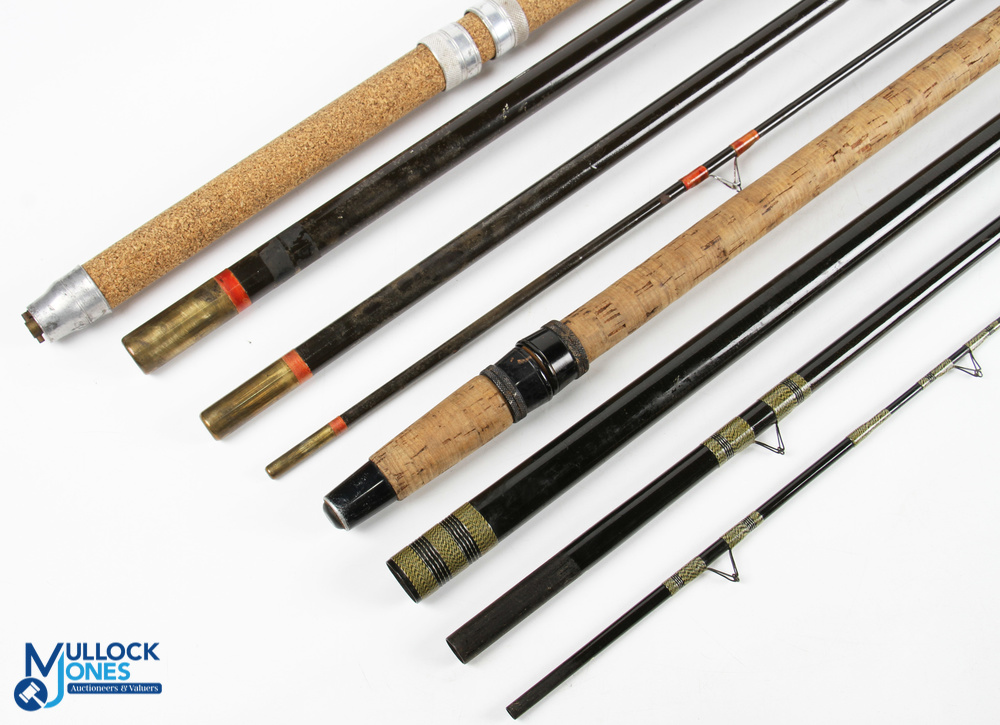Unnamed hollow glass match rod 18' 4pc with detachable 26" handle, stand off rings throughout, cloth - Image 3 of 3