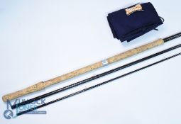 Bruce & Walker Powerlite 16' 3 piece carbon salmon fly rod, lined butt/stripper rings, burgundy