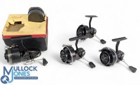 Mitchell France 300 fixed spool reel strong bail, runs well, spare spool housed in original box with