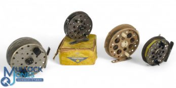 Selection of Centre Pin Fishing Reels to include Grice & Young Gypsy D'Argent 4