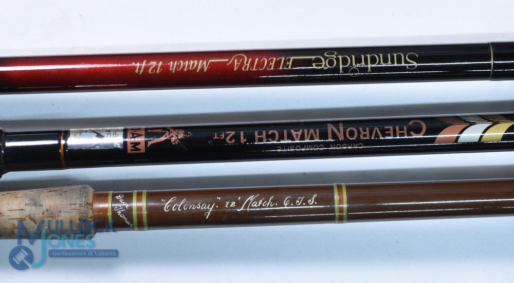 A collection of match rods, all complete with bags, as follows: Sundridge Electra Match 12ft 3pc; - Image 2 of 3