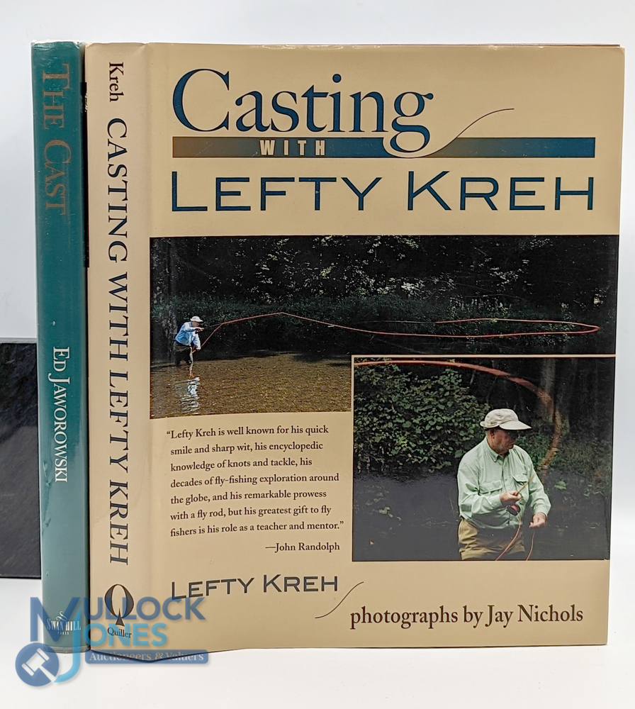 2x Casting Fishing Books Casting with Lefty Kreh 2008, plus The Cast Ed Jaworowski 1994