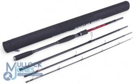 Sonik SK4 Travel Spin, 9' 4 piece Multi Plex High Torque Graphite rod, lure weight 50-100 grams,