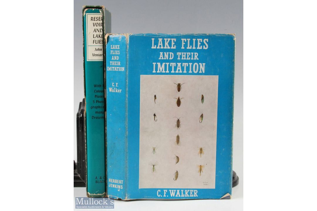 2x Fishing Books on Flies - Veniard, John "Reservoir Lake Flies - Fly Dressings and Fishing