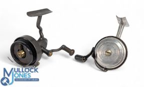 Hardy Hardex No.1 Mk1 threadline casting reel, grey enamel finish, chrome plated flier, half bail,