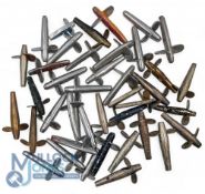 Collection of metal spinning lures and minnows, to include 6 x Herbert Hatton minnows, 21 x silver