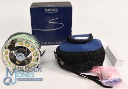Partridge of Redditch model 90100HPD, large arbor saltwater or salmon fly reel, 4 1/8