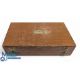Richard Wheatley double sided wooden Fly Box - empty box, in need of a polish - size #18cm x 30cm - Image 1 of 2