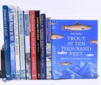 10x John Bailey Books on Fishing - Trout at Ten Thousand Feet 2001, Travels with a Two Piece 1985,
