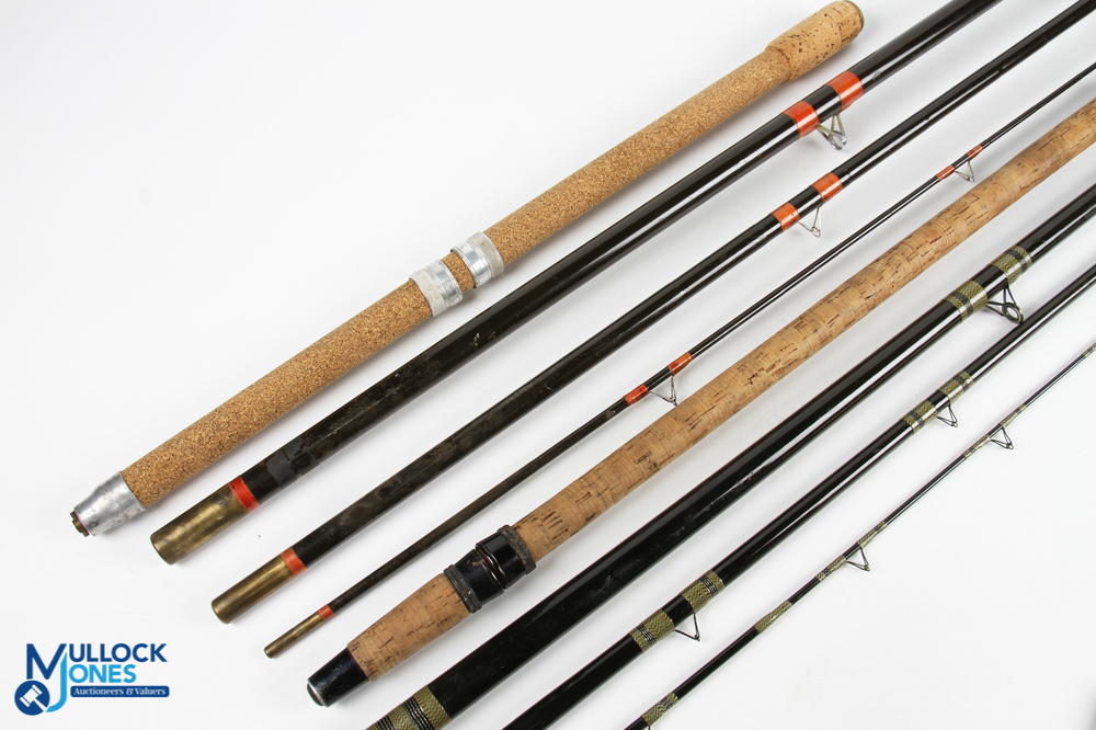 Unnamed hollow glass match rod 18' 4pc with detachable 26" handle, stand off rings throughout, cloth - Image 2 of 3