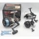 Daiwa MG 7050 H large graphite fixed spool reel, good bail, rear tensioner, original box with - Image 1 of 2