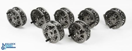 A trader's lot of 7x unnamed new alloy trotting reels - 4.25