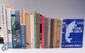 19x Books on Fishing - Fishing In America 1975 Charles F Waterman, Trout and Salmon Fishing in W N Y