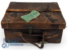 Antique Robert Hughes Leather Cartridge Magazine Case Universal Fire Arm Works, with 5 lifting