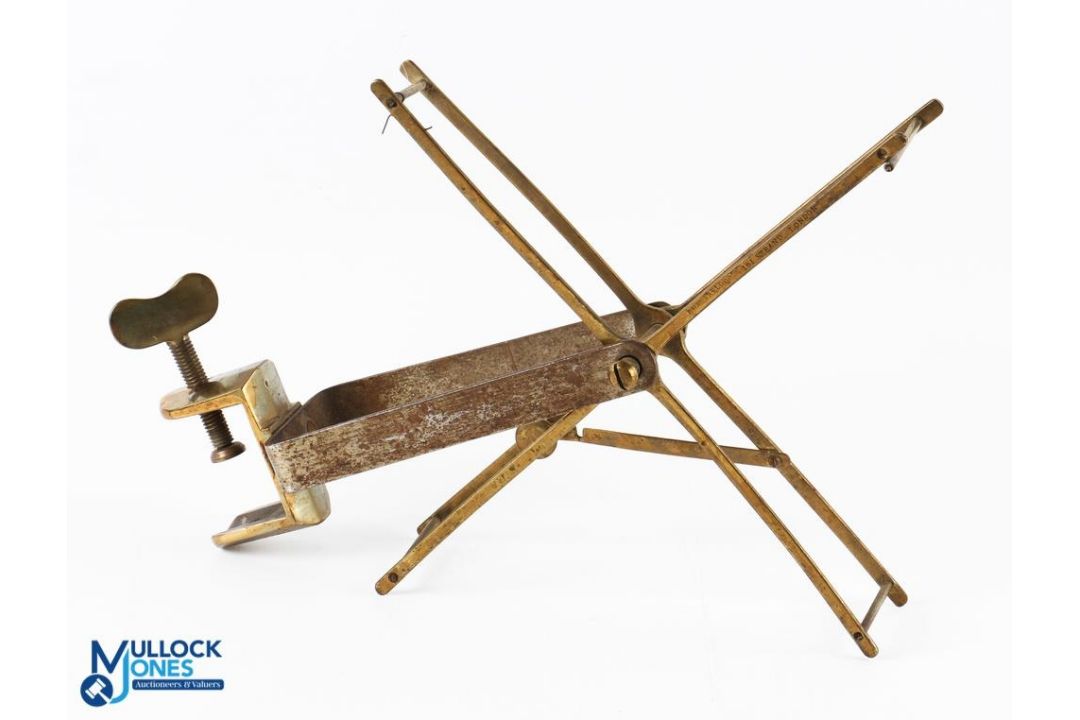 Farlows brass and iron line dryer - collapsible handle, missing winding handle - Image 1 of 2