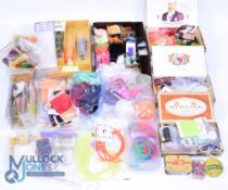 A large collection of fly-tying material, to include yarn, wool, beads, dubbing and flash. Too