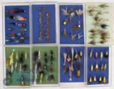 A collection of 8x clear boxes 5