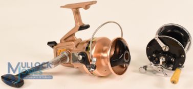 Daiwa B-400 RL Hi-Speed fixed spool reel - good bail, spindle spool tensioner, large T handle.