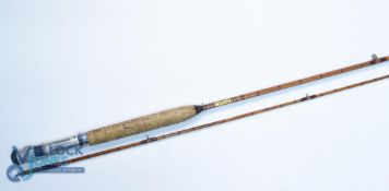 J Peek & Son, 40 Grays Inn Road, London, split cane light trout fly rod 8ft 6