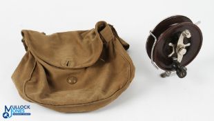 Alvey Australia steel/Bakelite centre pin sea reel RHW, No 455C, 4.5