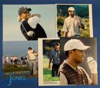 Interesting Collection of Various Tiger Woods 'On the Course' colour golf press size photographs (5)