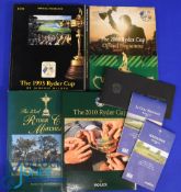 Collection of Ryder Cup Programmes, Post Match Review and Course Guides from 1993-2018 (7) to incl