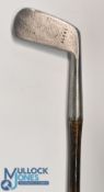 Anderson of Anstruther Patent deep, thick blade putter marked George Lowe St Annes on Sea Patent and
