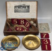 Vintage Garden Golf Games, in wood by Cpt W P Dean Burgess Hill, having instructions and