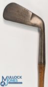 Jack Ross of Newport by Winton of Montrose special iron with unusual, scalloped heel section, fitted