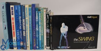 15x Hardback Golf Books - The Swing The Secrets of the Game's Greatest Golfers 2001 Matthew Rudy,
