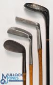 4x Assorted clubs to incl The Rivers Zambra approach putter with shallow rectangular head, Forgan of