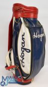 Ben Hogan vintage Golf Bag in red, white and blue, with details throughout, with shoulder strap,