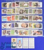 1971 Barrat & Co Goldflake Famous Sportsmen Sweet Cards, a complete set of 50 cards. G