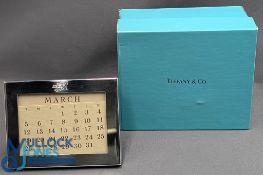 PGA European Golf Tour Players Silver Desk Calendar .925 Tiffany & Co. Gift from The PGA to